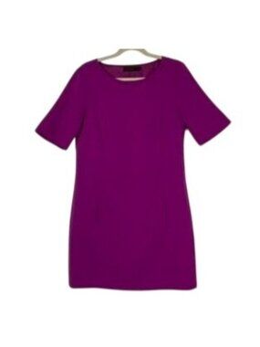 The Limited Magenta Sheath Dress Size 8 Short Sleeve Lined Work Office Pockets